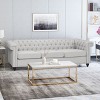 NicBex 3 Seater Sofa Couch with Tufted Button Back Modern 84.75 Inch Comfy Sleeper Couch with Wood Legs for Living Room - 4 of 4
