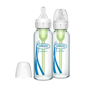 Dr. Brown's Options+ Glass Anti-Colic Baby Bottles - 2pk
