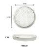 happimess Drew Modern Geometric Indoor 3D Printed Plant Saucer - 2 of 4