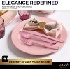 150 Pack Plastic Silverware Heavy Duty, Disposable Cutlery, 50 Spoons, 50 Forks, 50 Knives, Plastic Utensils Set for Party - SparkSettings - 4 of 4