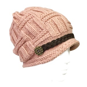 Wrapables Knitted Slouched Ski Cap, Pink - 1 of 1