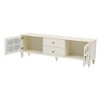 MYINDA 68.9'' Modern TV Stand for TVs up to 75 Inches, Entertainment Center Media Console with Fluted Glass Doors for Living room - 2 of 4