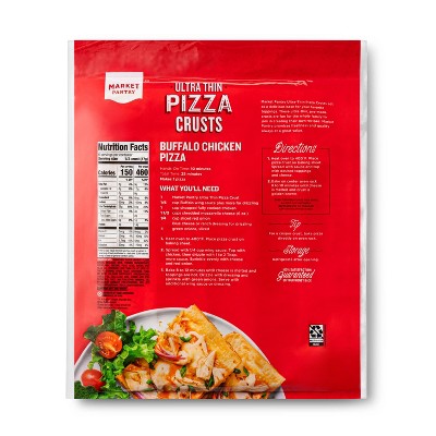 Ultra-Thin Flatbread Pizza Crusts - 10oz/2ct - Market Pantry&#8482;