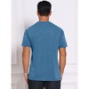 INSPIRE CHIC Men's Crew Neck Short Sleeve Solid Color Retro Style Casual T-Shirts - 3 of 4