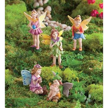 Juvale 8 Piece Miniature Fairy Garden Accessories Outdoor Decor Figurines  Kit for Kids, Mini Whimsical Ornaments for Patio, House, Yard Supplies