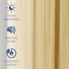 Chenille Solid Room Darkening Back Tab Curtain Single Panel - 2 of 4