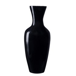 Villacera Handcrafted 20” Tall Black Bamboo Vase | Decorative Classic ...