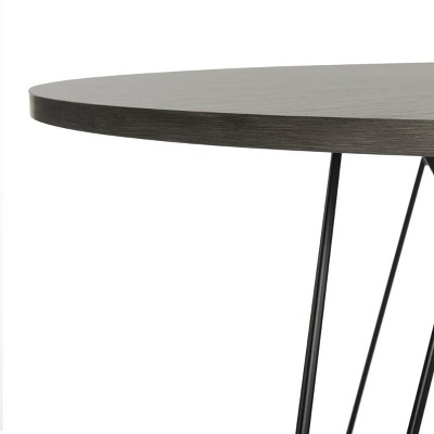 Contemporary Transitional 35" Round Dining Table in Dark Grey