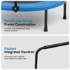 SUGIFT Kids Indoor Outdoor Trampoline with Handrail, 36" Mini Rebounder for Toddlers, Safety Pad & Foldable Design - 3 of 4