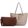 MKF Collection Amahia Women’s Reversible Shopper Tote Bag with Crossbody Pouch by Mia K - 2 of 4