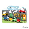 Big Dot of Happiness Cars, Trains, and Airplanes - Shaped Thank You Cards - Transportation Birthday Party Thank You Note Cards with Envelopes - 12 Ct - 3 of 4