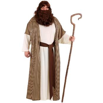 HalloweenCostumes.com 2X  Men  Plus Size Men's Nativity Joseph Costume, Brown/Brown/Brown