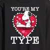 Men's - Peanuts - You're My Type Long Sleeve Graphic T-Shirt - 2 of 4