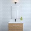 24x36” Aluminum Framed Rectangular Vanity Mirror, Oil Rubbed Bronze, Anti-Rust, Tempered Glass - 2 of 4