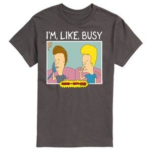Men's - Beavis & Butthead - I'm Like Busy Short Sleeve Graphic T-Shirt - 1 of 4