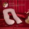 PharMeDoc Pregnancy Pillow, U-Shape Full Body Maternity Pillow, Jersey Cotton Cover - 2 of 4