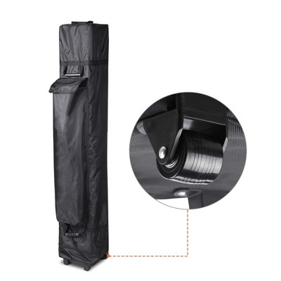 Black 1680D Oxford Wheeled Canopy Carry Bag for 10x10ft