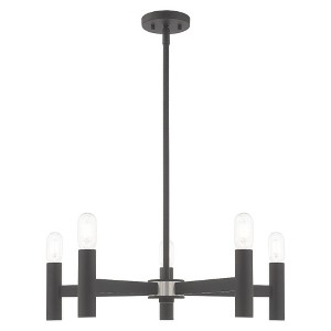 Livex Lighting Copenhagen 5 - Light Chandelier in  Scandinavian Gray - 1 of 1