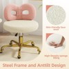 Swivel Vanity Chair with Wheels,Makeup Chair,Height Adjustable with Upholstered Desk Chair for Makeup Room and Bedroom - 4 of 4