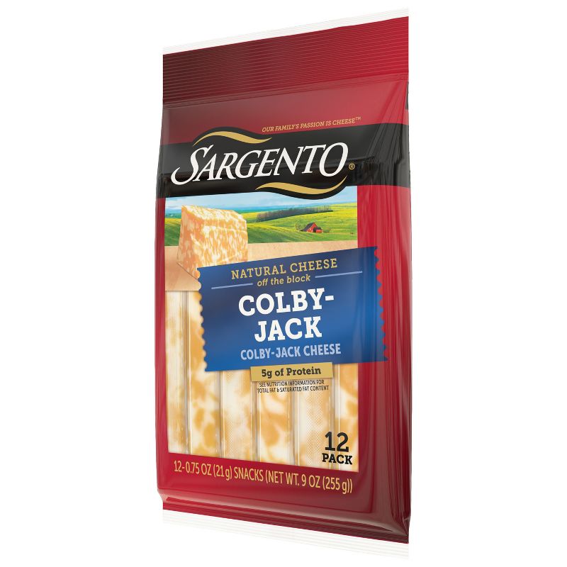 Sargento Natural Colby-Jack Cheese Sticks - 9oz/12ct, 5 of 10