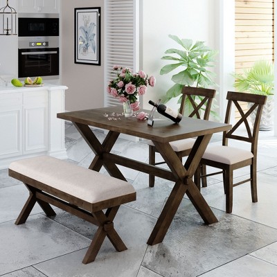 Picnic bench kitchen table hot sale