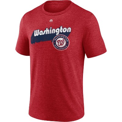 MLB Washington Nationals Men's Short Sleeve Tri-Blend T-Shirt