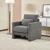 NicBex Modern Accent Chair Upholstery Armchair with Solid Wood Frame Comfy Chair for Living Room, Bedroom - 3 of 4