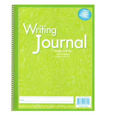 Zaner-Bloser Writing Journal, Liquid Color, 3/8" Ruling, Grades 4+ (Pack of 6)