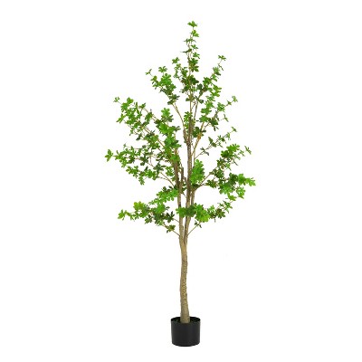 NicBex Artificial Monstera Deliciosa Plant with Pot - Pre-Potted, Realistic Split-Leaf Design, Easy Maintenance, Flexible Frame, No Assembly