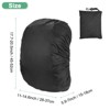 Unique Bargains Waterproof Backpack Rain Cover with A Carry Pouch for Hiking/Biking 1 Pc - 3 of 4