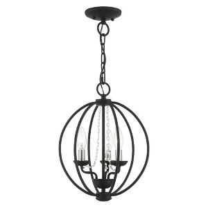 Livex Lighting Arabella 3 - Light Chandelier in  Black/Brushed Nickel - 1 of 3