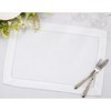Saro Lifestyle Hemstitched Border Design Table Mats (Set of 12) - 4 of 4