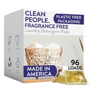 Laundry Detergent Pods - Hypoallergenic Laundry Pods - Ultra Concentrated, Recyclable Packaging, Stain Fighting - 1 of 4