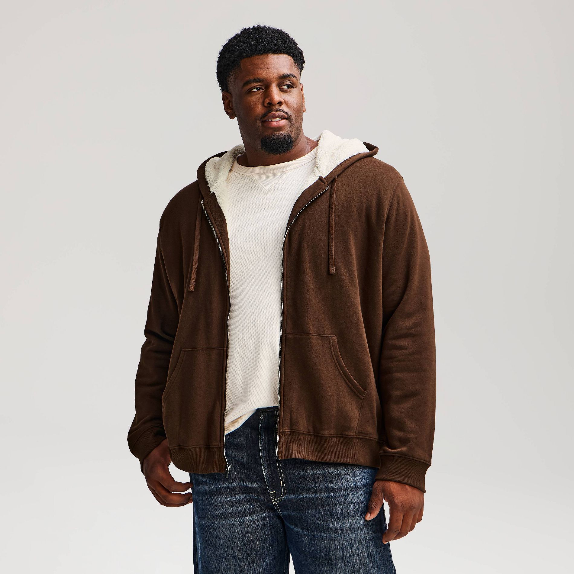Men's Fleece Lined Full Zip Hoodie - Goodfellow & Co™