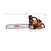 BABYYER Chainsaw gas 20inch ,58cc Gasoline Chain Saw for Trees ,Wood Cutting 2-cycle - 3 of 4