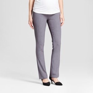 Maternity Crossover Panel Bootcut Trouser - Isabel Maternity by Ingrid & Isabel Heather Gray 16, Women