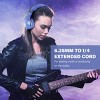 OneOdio Pro10 Wired Over Ear Headphones Hi-Res Studio Monitor & Mixing DJ and 1/4 to 3.5mm Jack for AMP Computer Recording Podcast Guitar (Light Blue） - 4 of 4