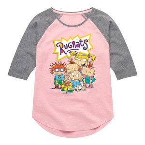 Girls' - Rugrats - Natural Wonder Shirt Tail Raglan Graphic T-shirt - 1 of 4
