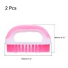 Unique Bargains Plastic Shoe Carpet Floor Cleaning D Handle Laundry Scrub Brushes 2 Pcs - 2 of 4