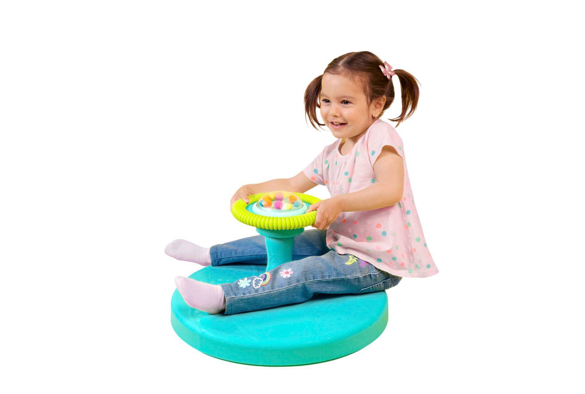 B. toys Spinning Activity Toy - Twirly Time: Sensory, Fine Motor Skills, Baby Learning Toy
