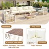 Whisen Modern Minimalist 7-Piece Patio Sectional Sofa Set, All-Weather Garden Conversation Furniture Set - 4 of 4