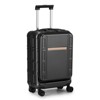 Hynes Eagle Carry on Luggage ABS+PC 20 Inch Luggage with Front Compartment Double Spinner Wheels TSA Lock Black - 2 of 4