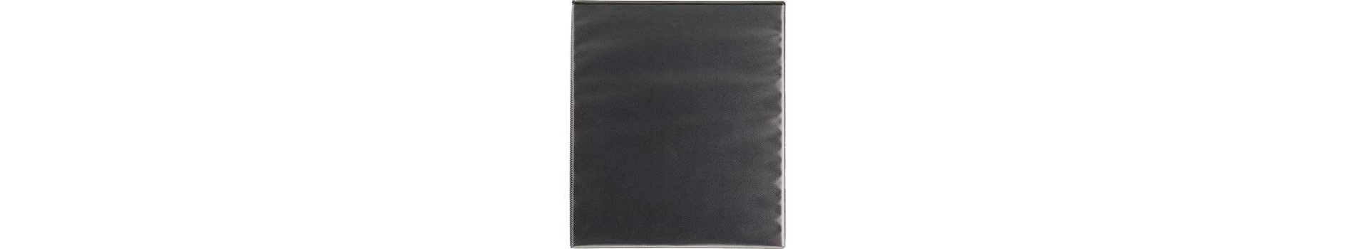 0.5" Ring Binder Clear View Black - up&up™: Half Inch, 120 Sheet Capacity, 4 Pockets, Hard Cover