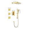 ALEXOUN Shower System with Shower Head, Hand Shower, Slide Bar, Bodysprays, Shower Arm, Hose, Valve Trim, and Lever Handles - 4 of 4