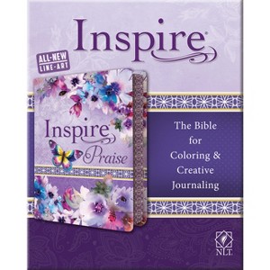 Inspire Praise Bible NLT, Feminine Deluxe - (Leather Bound) - 1 of 1