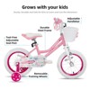 Itopfox Angel Girls Bike for Toddlers and Kids with Training Wheels & Basket, Girls Bicycle with Handbrake & Kickstand for Safe and Fun Riding - 2 of 4