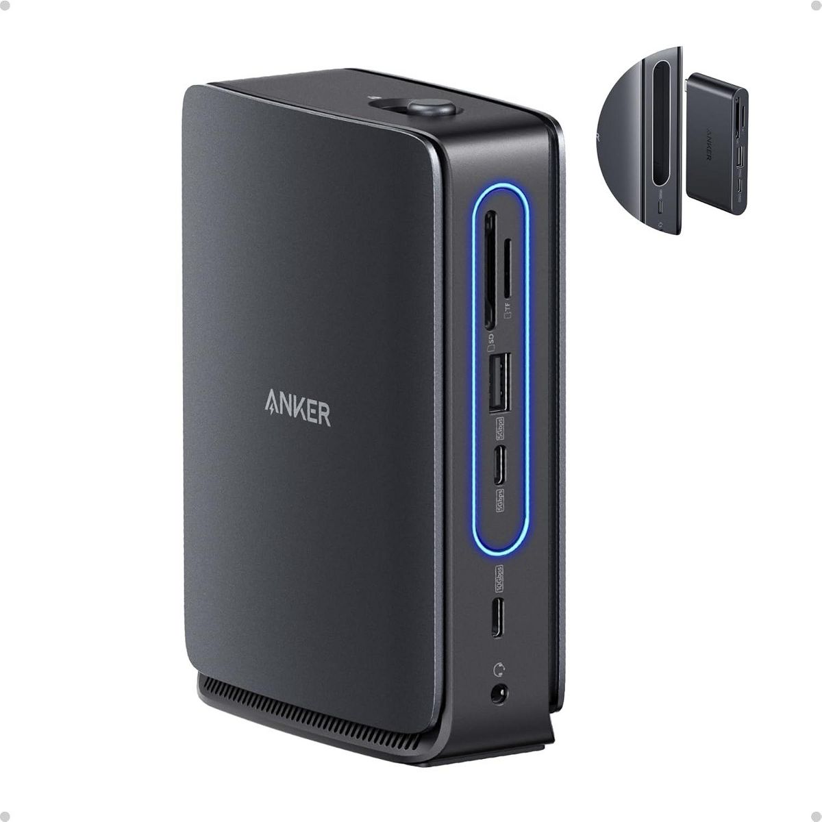 Anker Nano Laptop Docking Station with Detachable Hub, 13-in-1 USB-C Triple Display Docking