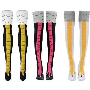 Funny Chicken Leg - Over the Knee Socks - (Women's Sizes, Adult Medium) - 1 of 4