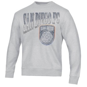 MLS San Diego FC Adult Ash Gray Crew Neck Fleece Sweatshirt : Target