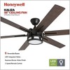 Honeywell Ceiling Fans Kaliza Modern 56 Inch Ceiling Fan with Light, LED Fan with Remote Control, Indoor Fan, 6 Contemporary Blades, Bronze - 4 of 4